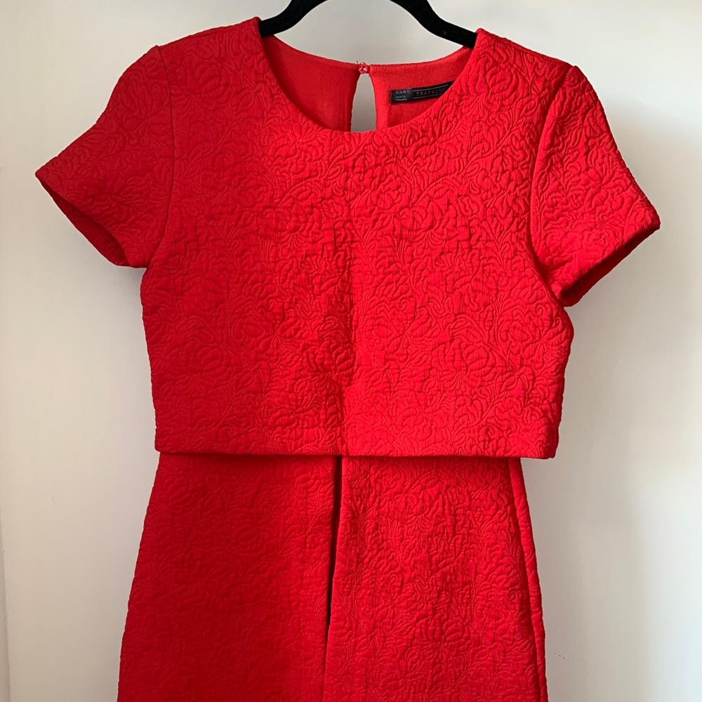 Zara red dress
